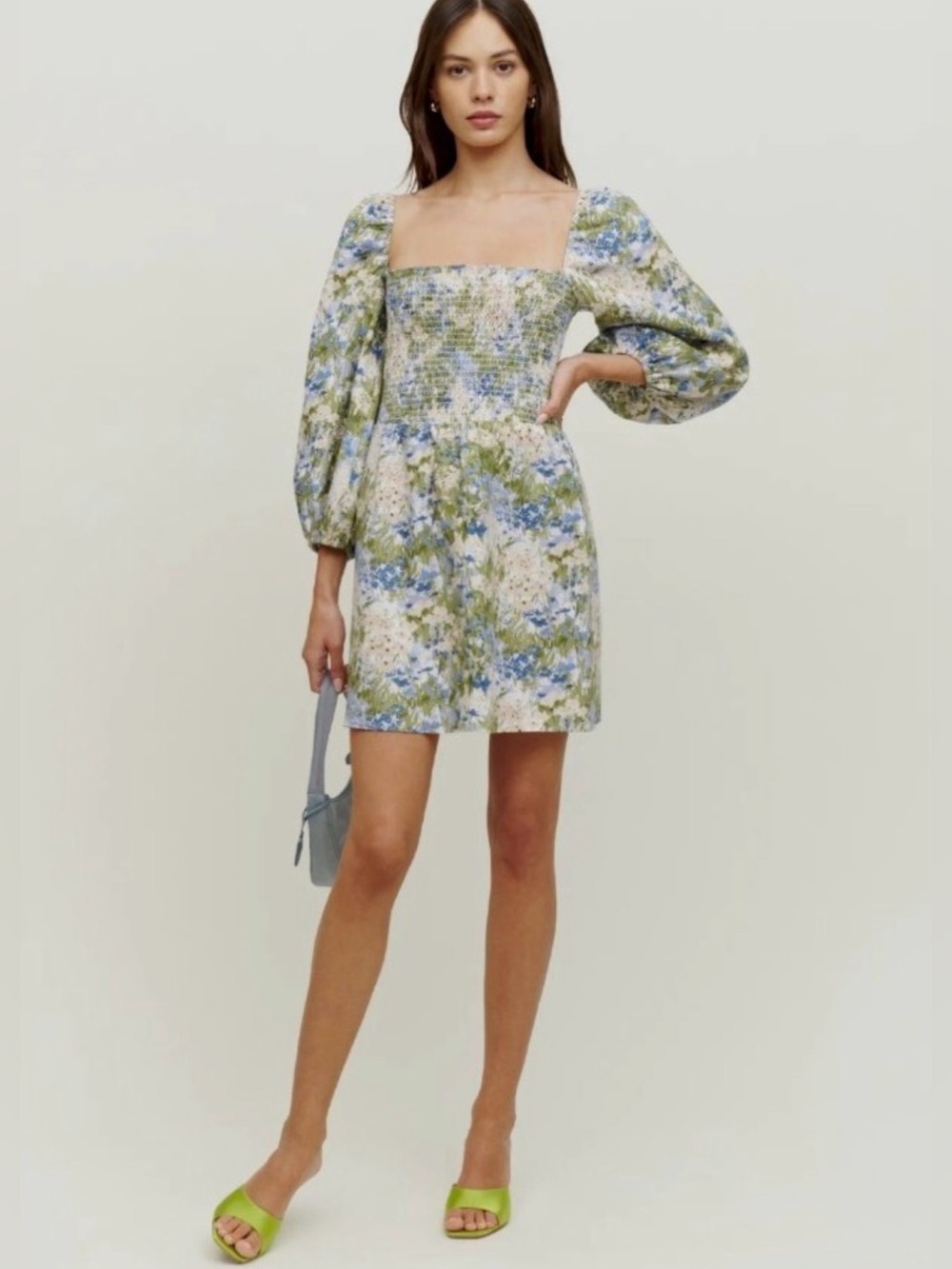 Reformation Greyson Linen Dress size XS